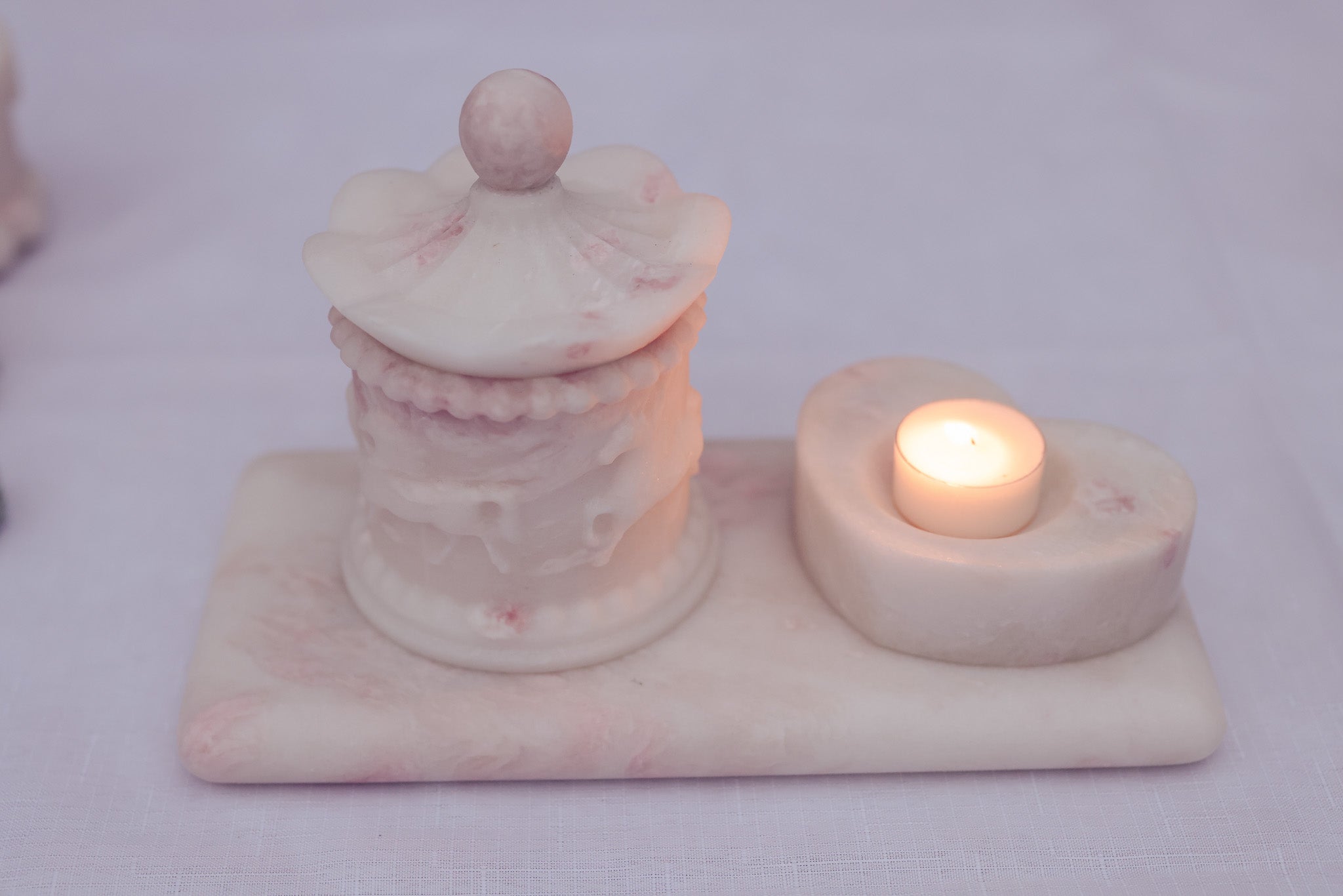 Pastel Rainbow Rose Carousel Carriage Scented Candle Jar