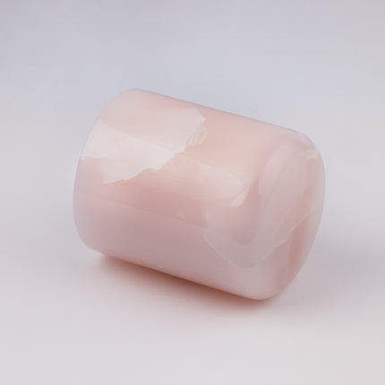 Pink Onyx Cylinder Candle