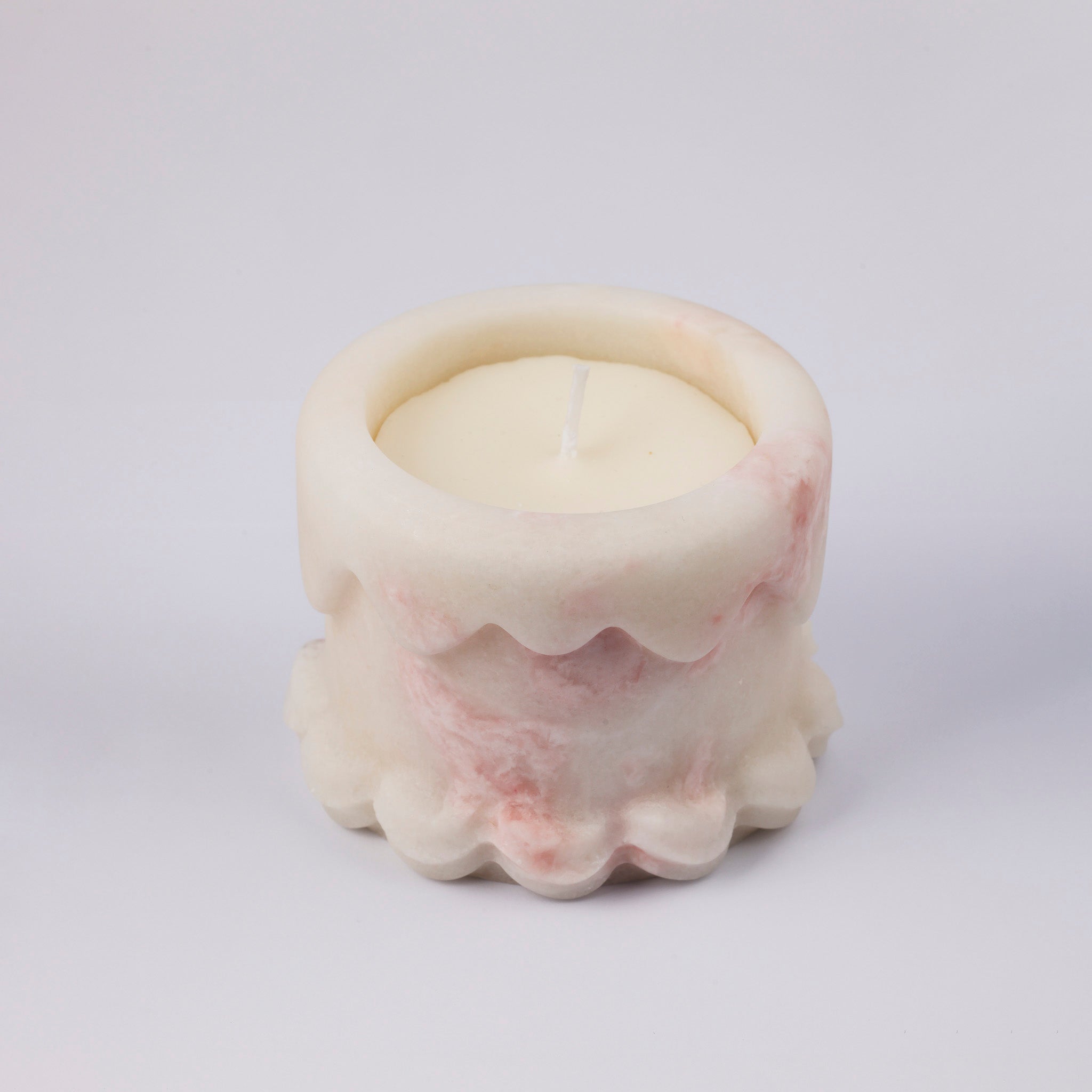 Pastel Rainbow Rose Cake Candle