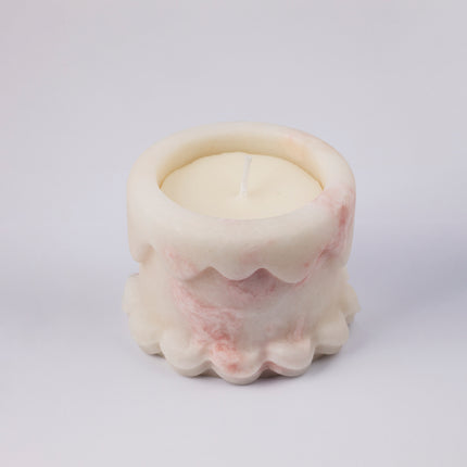 Pastel Rainbow Rose Cake Candle