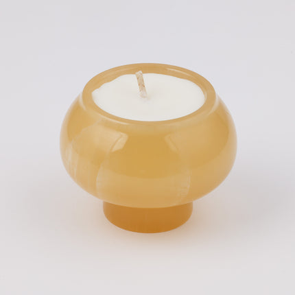 Amber Jade Mushroom Candle