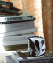 Noir Vein Marble Candle - Large Cylinder