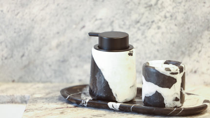Noir Vein Marble Foaming Soap Dispenser